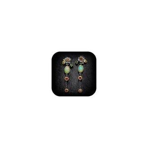 5944 Flower Earrings Boho Vintage Floral Dangle Earrings Vintage Flower